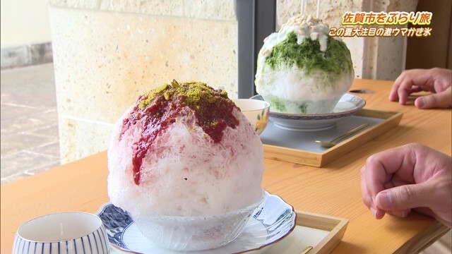 まっちゃ信玄餅といちご牛乳のかき氷！ 「こほりや」