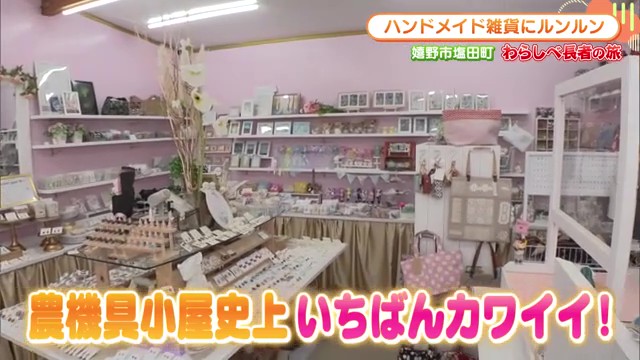 嬉野のハンドメイドショップ「Ange」農機具小屋を改装した淡いピンクの雑貨店