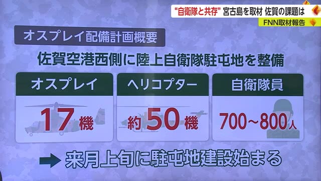 “自衛隊と共存”沖縄県宮古島を取材 進むオスプレイ配備計画 佐賀の課題は【佐賀県】