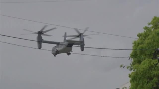 目達原駐屯地に駐機されていた陸上自衛隊オスプレイ 熊本へ移動 今月下旬にも木更津駐屯地へ