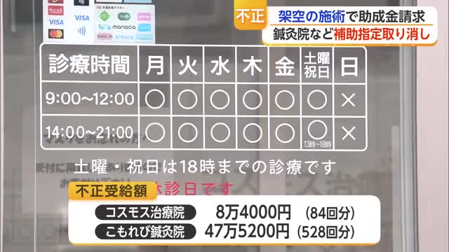 9年間・528回分の架空施術 唐津市の鍼灸院が助成金を不正受給【佐賀県】